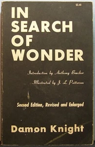 Knight, Damon - In Search of Wonder TPB 2nd Edition 1968 Very Good - Imagen 1 de 3