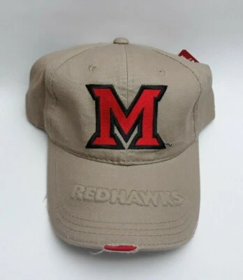 Miami University Redhawks Adjustable Buckle Hat Embroidered Distressed Cap - Image 1 of 3