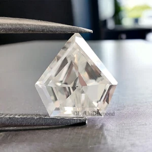 Shield Brilliant Cut Loose White Moissanite Stone Eye Clean Moissanite Q145 - Picture 1 of 7