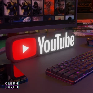 Letrero de luz RGB YouTube Led Lightbox - Imagen 1 de 5