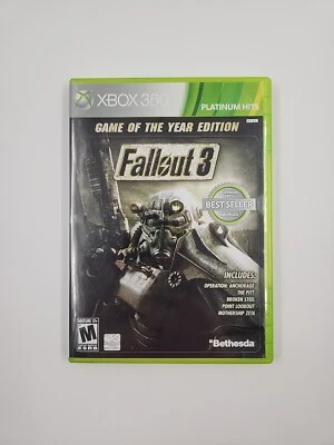 Fallout 3 GOTY Xbox 360 Komplett CIB Platinum Hits - Bild 1 von 4