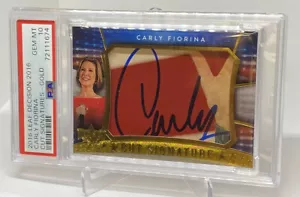2016 DECISION CUT SIGNATURES CUT SIGNATURES GOLD CARLY FLORINA PSA 10 GEM POP 1 - Picture 1 of 15