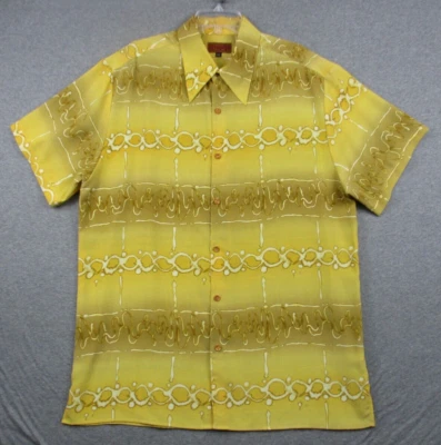 Vintage Prestige PD Shirt XL Men's Short Sleeve Made in USA Yellow Gold - Image 1 of 4