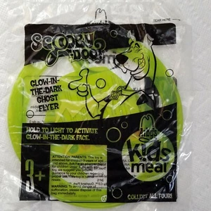 ARBY'S KIDS MEAL TOYS SCOOBY-DOO GLOW-IN-THE-DARK GHOST FLYER Flying Disc - Picture 1 of 12