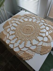 Hand Crocheted Table Topper Hippie Chic