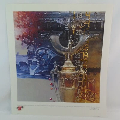1983 Indianapolis 500 Program Collector Lithograph Poster By David Grove #365 - Image 1 of 4