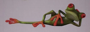 Lounging Tree Frog Decal Sticker Decals Stickers Car Truck SUV Jeep Frogs - Picture 1 of 2