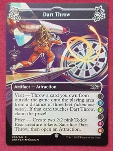 Magic The Gathering UNFINITY FOIL DART THROW 2-3-5-6 artifact card MTG - Picture 1 of 2