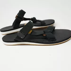 EXC! Teva Original Universal Strap Sandals Womens Sz 7 Black EF03116A - Picture 1 of 8