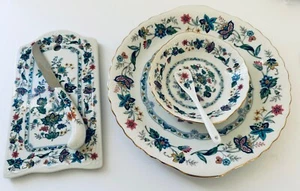 Andrea by Sadek -Garden of India Scalloped Platter/Dip Bowl/Spoon + cheese board - Picture 1 of 6