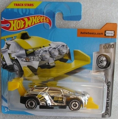 Hot Wheels 2018 145 of 365 Rising Heat Hotwheels Super Chromes New & Carded - Image 1 of 2