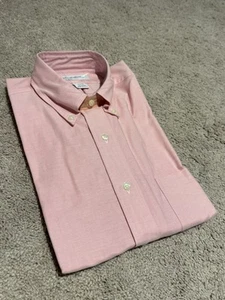 Brooks Brothers NWT Deadstock USA Made 15.5 33 OCBD Oxford Shirt Pink Vintage - Picture 1 of 5