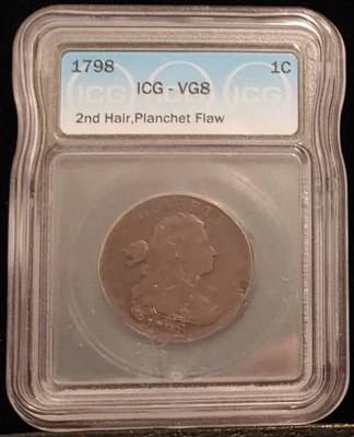 1798 Large 1c ICG VG08, S-187 - Image 1 of 4