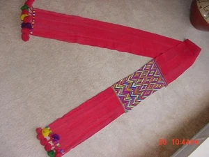 OLD VINTAGE HANDWOVEN GUATAMALAN SASH TEN FOOT LONG TEXTILE ETHNIC MAYAN - Picture 1 of 6