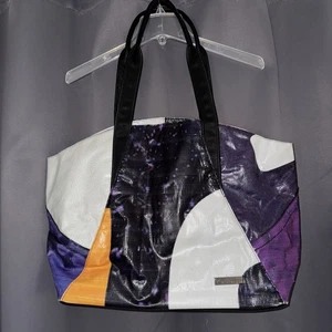 Rareform Billboard Tote Bag - Lila Schwarz Weiß - Groß - Bild 1 von 6