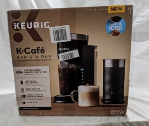 Keurig - Barista Bar Single Serve Coffee Maker and Frother - Black- Damaged Box - Picture 1 of 4
