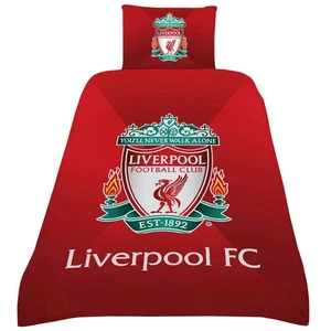 Juego de edredón reversible individual con escudo oficial Liverpool FC degradado LFC REVERSIBLE - Imagen 1 de 2