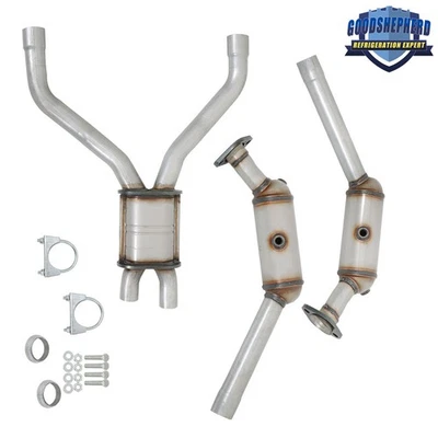 For Lincoln LS 3.9L 2003 2004 2005 2006 Y Pipe Catalytic Converters Direct Fit - Image 1 of 4