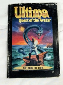Ultima Quest of the Avatar - The Book of Lore Manual Only Nintendo NES