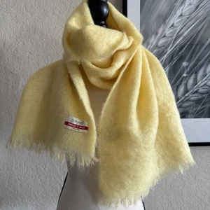 Vintage St Michael Mohair und Wolle Schal gelb 69"x 18" - Bild 1 von 6