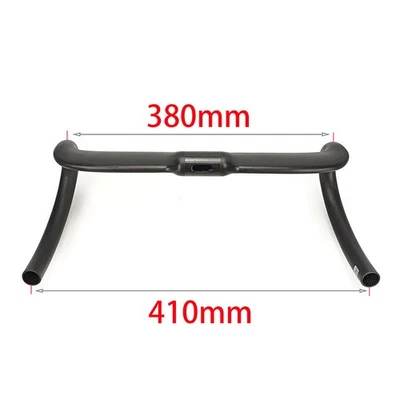 Manillar de grava de fibra de carbono 11° ciclocross bicicleta de carretera bicicleta barra de caída 31,8 mm Foto 1 de 4