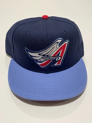 Vintage New Era Anaheim Angels Fitted Cap Hat 6 7/8 5950 Diamond Collection - Image 1 of 4