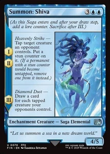 Magic the Gathering MTG - Summon: Shiva - Final Fantasy - NM - Picture 1 of 1