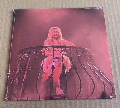 SABRINA CARPENTER Feather 7" Single PINK GLITTER Vinyl Record New ✅ - Image 1 of 2