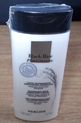 Leche limpiadora Perlier Black Rice Platinum 6,7 oz Absolute Youth Age Defying Foto 1 de 3