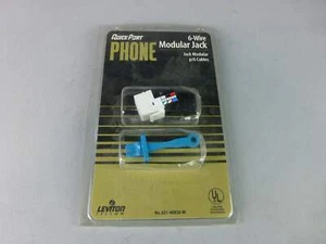 *3er-Set* Leviton 831-40836-W modulare Buchse 6-Draht - NEU Überschuss! - Bild 1 von 3