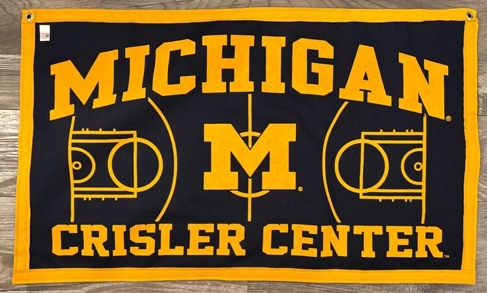 Michigan Wolverines  Basketball Crisler Arena NCAA Banner - Image 1 of 1