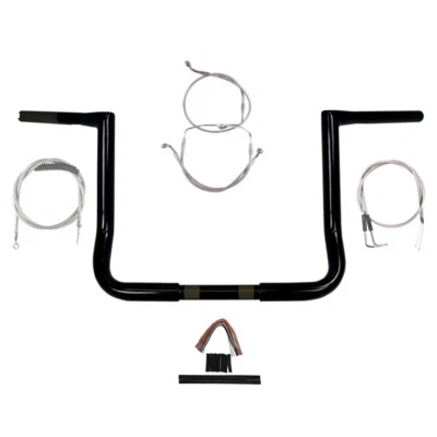 Kit de manillar 1 1/4" negro 12" Twin Peaks Ape 1990-1995 Harley Electra Glide Foto 1 de 2