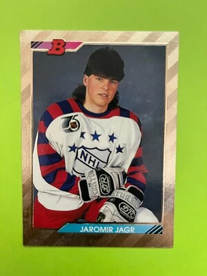 1992-93 Bowman Foil #231 Jaromir Jagr Pittsburgh Penguins All Star NrMt - Image 1 of 2