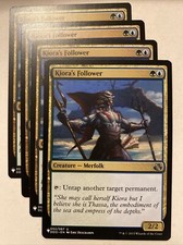 4x MTG Kiora's Follower Mystery Booster Duel Decks: Elspeth vs. Kiora 052/067 NM