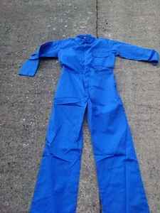 Ladies Or Mens Royal Blue Colour Boilersuit Or Overalls Or Jumpsuit.  - Picture 1 of 4