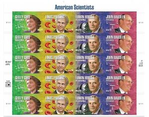 US #4224-27 Full Mint Sheet - American Scientists Commemorative - 41 cent MNH