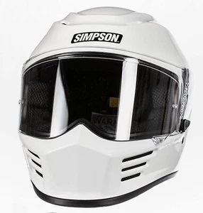 Simpson Racing Products Speed Bandit Motorcycle Helmet White - Medium - Picture 1 of 5