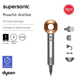 Manufacturer Refurbished Dyson Supersonic™ hair dryer (Bright Nickel/Copper) - Picture 1 of 6