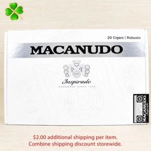 Caja de cigarros de madera vacía Macanudo Inspirado Robusto 8,25" x 5,5" x 2" - Imagen 1 de 12