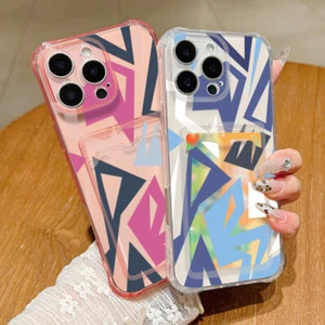 TPU Case For iPhone 15 Pro Max 16e 14 13 12 11 Card Pocket Wallet Pattern Cover - Picture 1 of 22