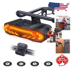 Multi-Function Bike Tail Light with IP65 Waterproof & Wireless Remote Control - Picture 1 of 11