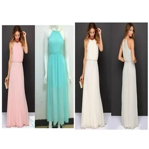 Mujer Vestido de Noche Novia Largo Maxi Formal Largo Maxi Vestido Noche Vestidos - Imagen 1 de 6