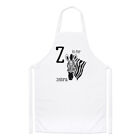 Letter Z Is For Zebra Chefs Apron - Alphabet Cute Animal Funny Cooking