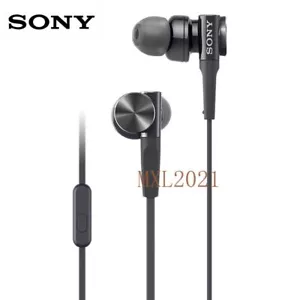 SONY MDR-XB75AP Bass Booster In-Ear Headphones with In-Line Mic Black - Zdjęcie 1 z 7