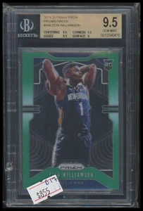 2019-20 Panini Prizm #248 Zion Williamson Prizms Green BGS 9.5 - Picture 1 of 2