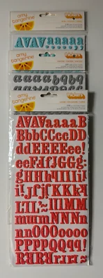 American Crafts/Amy Tangerine Foam Letter Sticker Thickers-Variations Available