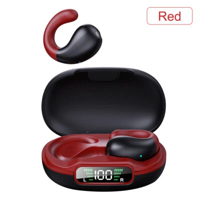 Auriculares inalámbricos Bluetooth 5.3 con clip para conducción ósea Auriculares deportivos Foto 1 de 4