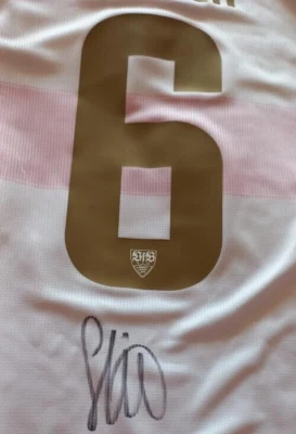 SIGNIERTES Angelo Stiller CL Trikot VfB Stuttgart 2025 NEU, DFB Pokal, vom VFB - Bild 1 von 4
