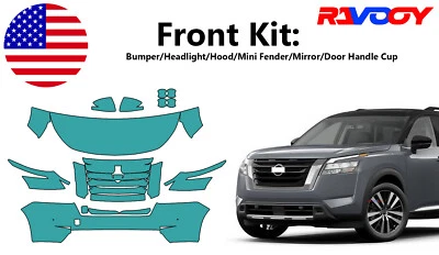 Kit precortado de película de protección de pintura delantera PPF para Nissan Pathfinder 2022-2025  Foto 1 de 4