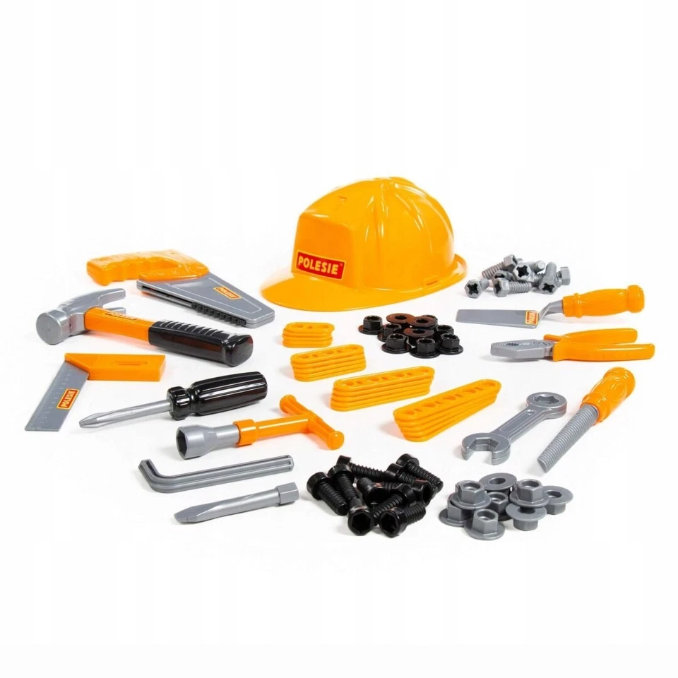 WADER 74-tlg. Konstruktionsset mit Werkzeugen Konstruktionsspielzeug Baukasten - Bild 1 von 2